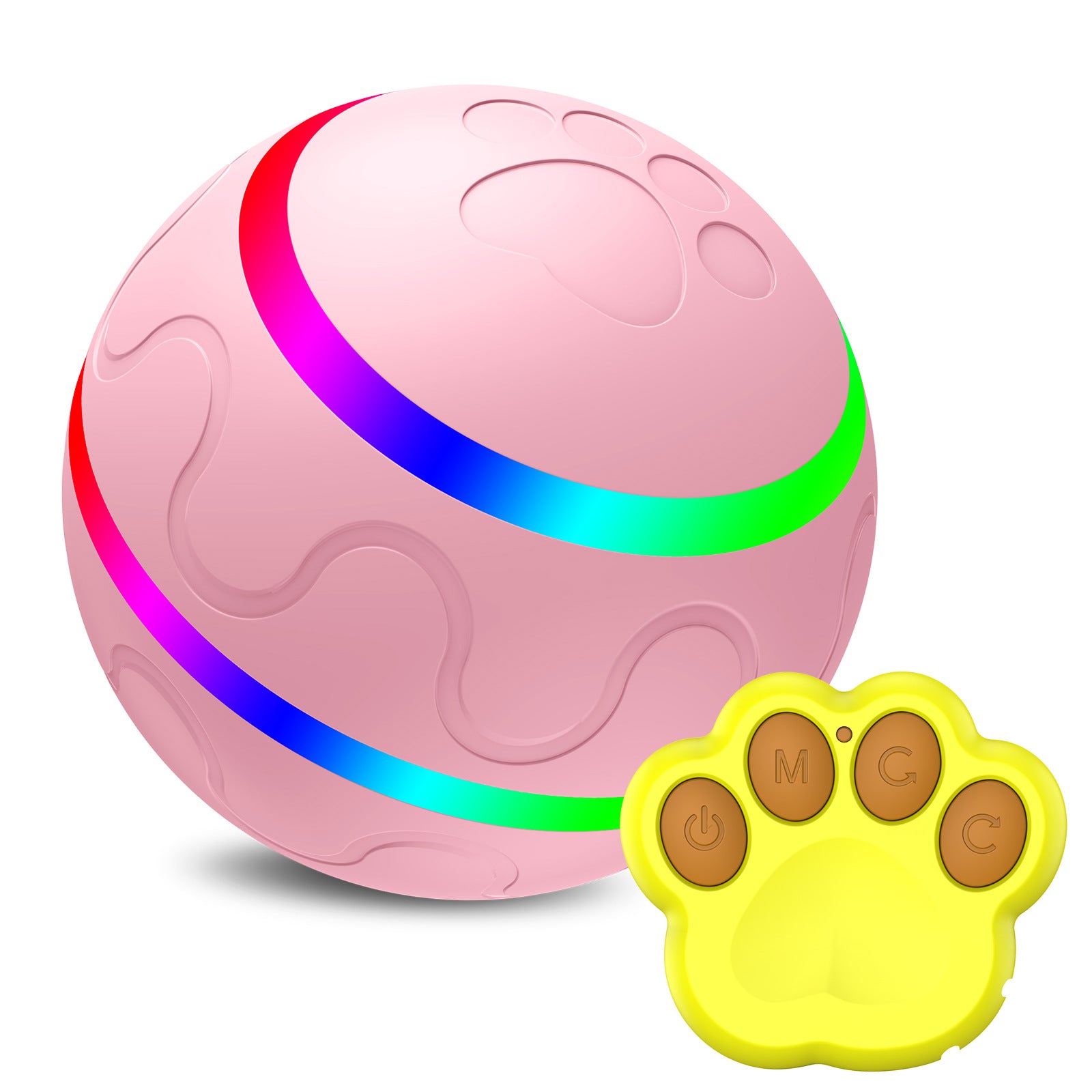Interactive Self-Rotating Cat Ball – USB Rechargeable Toy For Active Cats
