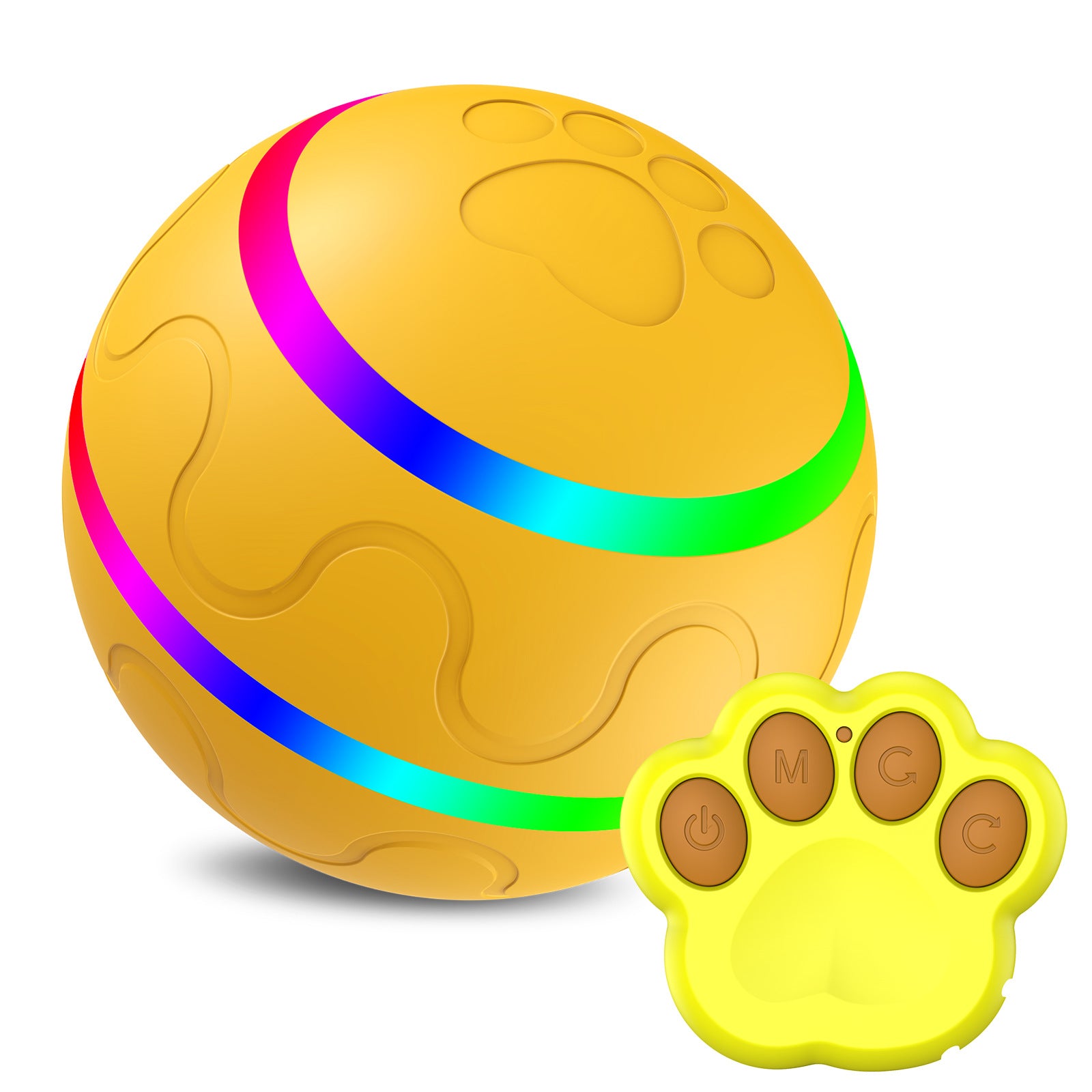 Interactive Self-Rotating Cat Ball – USB Rechargeable Toy For Active Cats