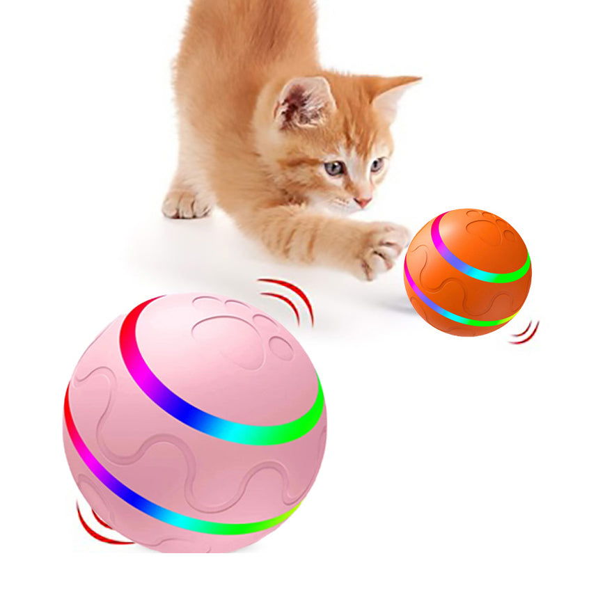 Interactive Self-Rotating Cat Ball – USB Rechargeable Toy For Active Cats