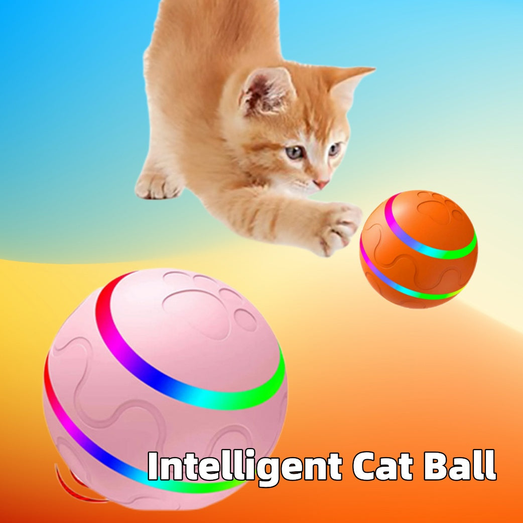 Interactive Self-Rotating Cat Ball – USB Rechargeable Toy For Active Cats